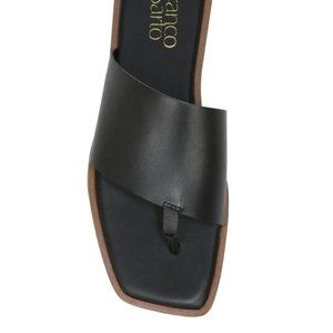 Franco Sarto Black Leather Sandals - size 6.5